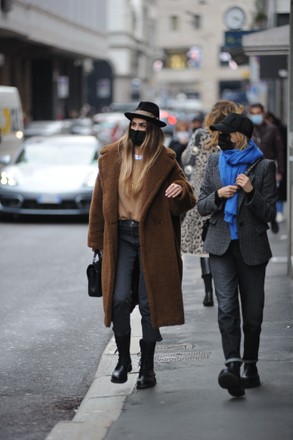 Melissa Satta out and about, Milan, Italy - 09 Feb 2021