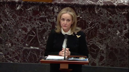 US Senate Floor Proceedings During The Second Impeachment Trial Of ...