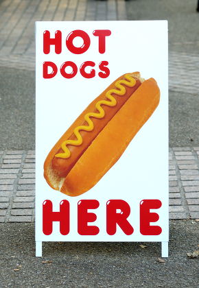 Hot Dogs Sale Sign Editorial Stock Photo - Stock Image | Shutterstock