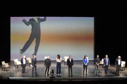 Theatre Anthea live performance 'Hommage a Pierre Desproges', Antibes, France - 12 Feb 2021