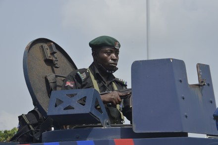 34 Nigerian Police Force Arrested Groups Of Protesters Stock Pictures ...