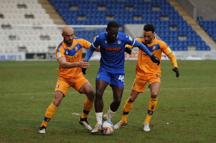 Colchester United v Mansfield Town, Sky Bet League 2, Football, Weston Homes Community Stadium, Colchester, UK - 14 Feb 2021