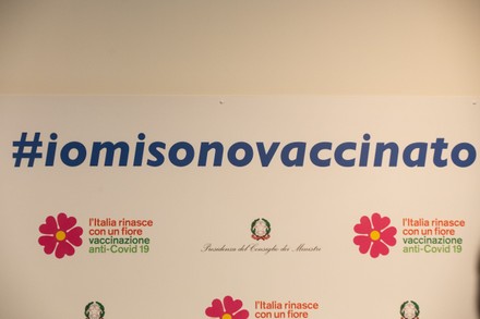 New area for anti-Covid vaccination in Rome, Italy - 15 Feb 2021