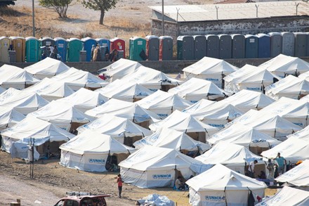 New Refugee Camp Kara Tepe Mavrovouni Editorial Stock Photo - Stock ...