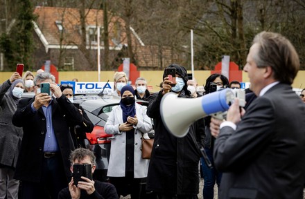 Driving school owners demonstrate, Rijswijk, Netherlands - 23 Feb 2021