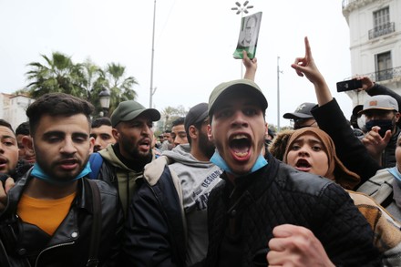 Demonstration Of Algerian Students, Algiers, Algeria - 23 Feb 2021