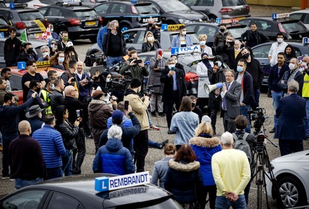 Coronavirus protest, Rijswijk, Netherlands - 23 Feb 2021