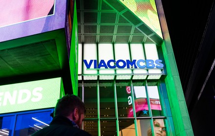 Signage On New York Offices Viacomcbs Editorial Stock Photo - Stock ...