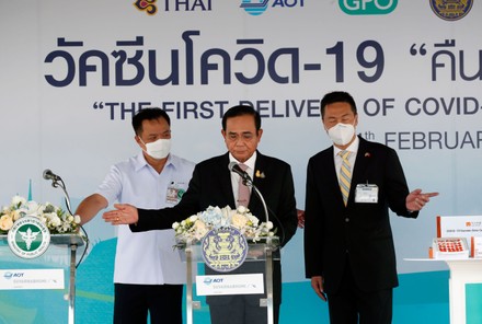 Thailand receives its first shipment of COVID-19 vaccine, Samut Prakan - 24 Feb 2021