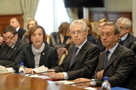 Government and Social Partners meeting at Palazzo Chigi, Rome, Italy - 23 Jan 2012