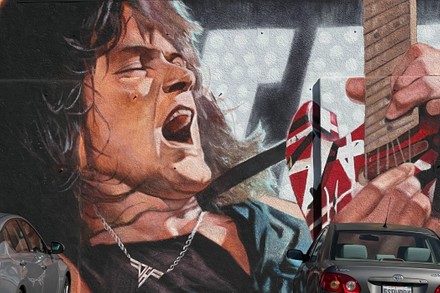 Eddie Van Halen Mural, Los Angeles, USA - 25 Feb 2021