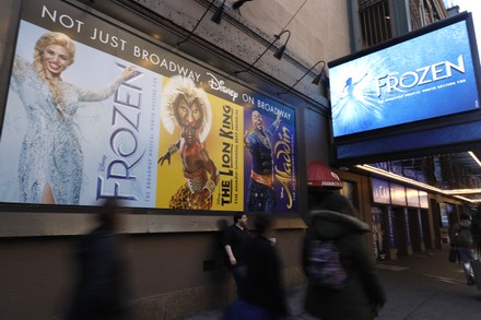 Broadway Theaters Go Dark Amid The Coronavirus, New York City, United States - 13 Mar 2020