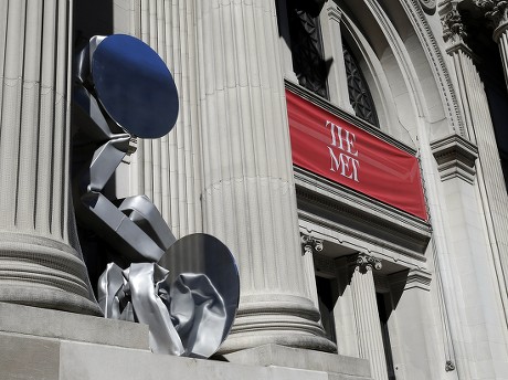 New works by Carol Bove on view on The Met facade, New York, USA - 02 Mar 2021