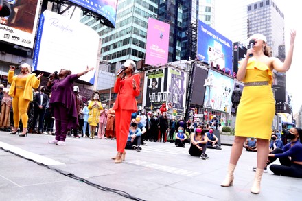 'We Will Be Back' event, Duffy Square, New York, USA - 12 Mar 2021