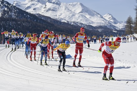 Men's 15km classic style mass start cross country skiing world cup race, Silvaplana, Switzerland - 13 Mar 2021