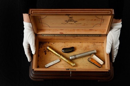 Couple sell cigar box that belonged to Winston Churchill for almost £80,000, UK - 03 Mar 2021