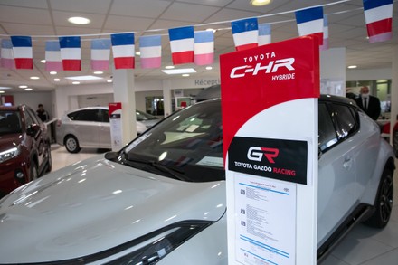 Toyota Chr Hybrid Toyota Car Dealership Editorial Stock Photo - Stock ...