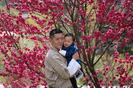 1st birthday of Prince Gyalsey Ugyen Wangchuck of Bhutan, Lingkana Palace gardens, Bhutan - 18 Mar 2021