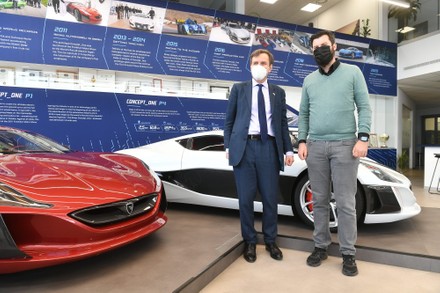 British Minister of State Greg Hands visited Rimac Automobili company, Zagreb, Croatia - 23 Mar 2021