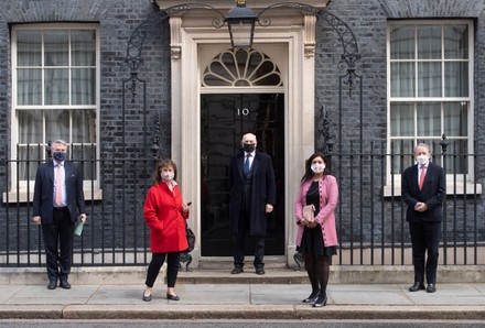 MPs visit Boris Johnson in Downing Street, London, UK - 27 Mar 2021
