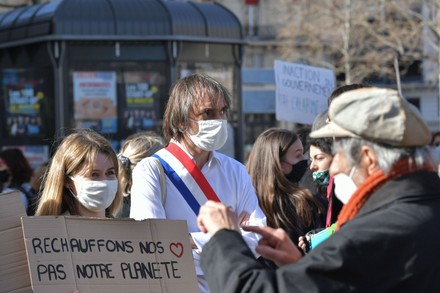 Climate law march, Paris, France - 28 Mar 2021