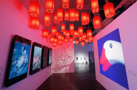 The world's first large-scale crypto art exhibition is exhibited in Beijing, China - 30 Mar 2021