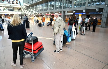 Vacation travel at Helmut Schmidt Airport, Hamburg, Germany - 30 Mar 2021