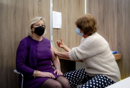 Broekers-Tuber Gets the First Cabinet Member Vaccination, Beverwijk, Netherlands - 31 Mar 2021