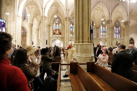 New York Easter Sunday Mass at St. Patricks Cathedral, USA - 04 Apr 2021