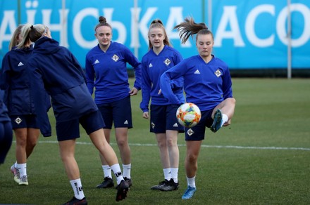 Northern Ireland Women's Squad Training, Kiev, Ukraine - 08 Apr 2021