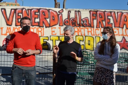 Venerdì della Freva Entertainment workers protest, Naples, Italy - 09 Apr 2021