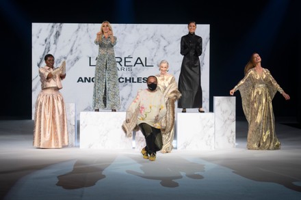 Angel Schlesser show, Runway, Fall Winter 2022, Mercedes Benz Fashion Week, Madrid, Spain - 10 Apr 2021