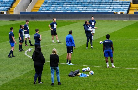 LGBT Coaching Session, EFL Day of Action, Football, The Den, London, UK - 14 Apr 2021