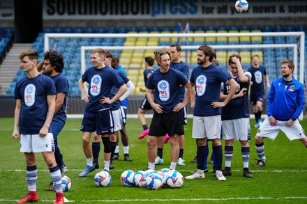 LGBT Coaching Session, EFL Day of Action, Football, The Den, London, UK - 14 Apr 2021