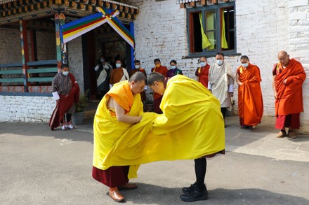 King Jigme Khesar Namgyel Wangchuck and Queen Jetsun Pema, Mongar Dzong, Bhutan - 15 Apr 2021
