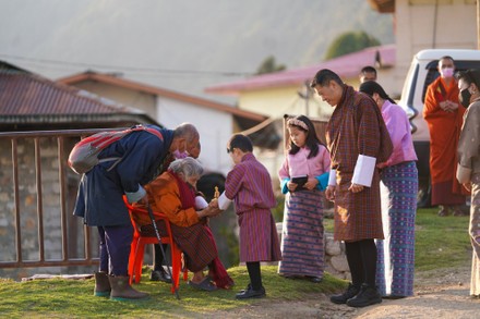 King Jigme Khesar Namgyel Wangchuck and Queen Jetsun Pema, Mongar Dzong, Bhutan - 15 Apr 2021