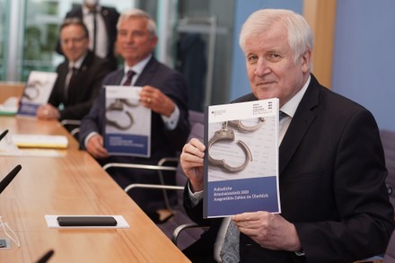 Presentation of the Federal German Police Crime Statistics by Minister of the Interior Seehofer, Berlin, Germany - 15 Apr 2021