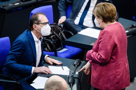 German parliament discusses Protection against Infection act, Berlin, Germany - 16 Apr 2021