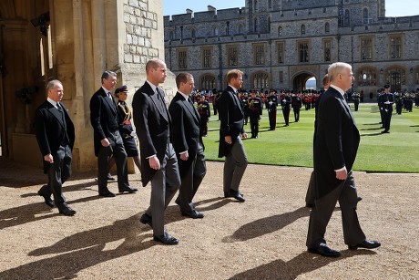 The funeral of Prince Philip, Duke of Edinburgh, State Entrance, Windsor Castle, Berkshire, UK - 17 Apr 2021