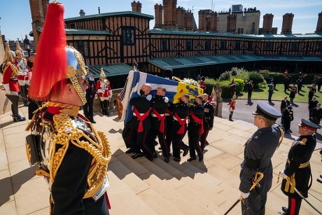 The funeral of Prince Philip, Duke of Edinburgh, West Steps, Windsor Castle, Berkshire, UK - 17 Apr 2021