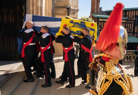 The funeral of Prince Philip, Duke of Edinburgh, West Steps, Windsor Castle, Berkshire, UK - 17 Apr 2021