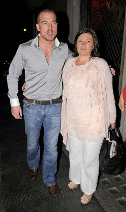 Andrew Cowles and Denise Welch leaving the Ivy restaurant, London, Britain - 25 May 2010