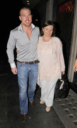 Andrew Cowles and Denise Welch leaving the Ivy restaurant, London, Britain - 25 May 2010