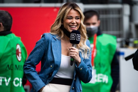 Diletta Leotta Dazn Italia During Match Editorial Stock Photo - Stock ...