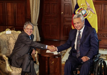 President Lenin Moreno meets with his successor, Guillermo Lasso, Quito, Ecuador - 19 Apr 2021