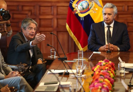Lenin Moreno begins the transition process in Ecuador with the elected Guillermo Lasso, Quito - 19 Apr 2021