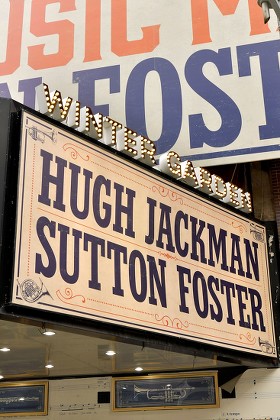 'The Music Man' marquee at the Winter Garden Theater, New York, USA - 19 Apr 2021