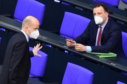 German parliament discusses Protection against Infection act, Berlin, Germany - 21 Apr 2021
