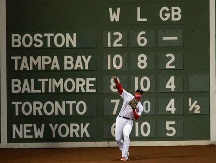 Boston Red Sox Fan Struggles Rain Editorial Stock Photo - Stock Image