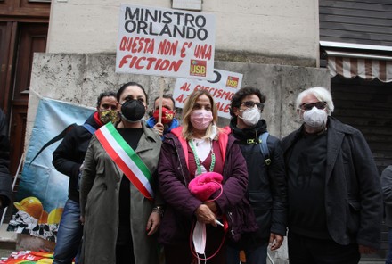 Ilva workers demonstration, Alcerol Mittal, Rome, Italy - 22 Apr 2021